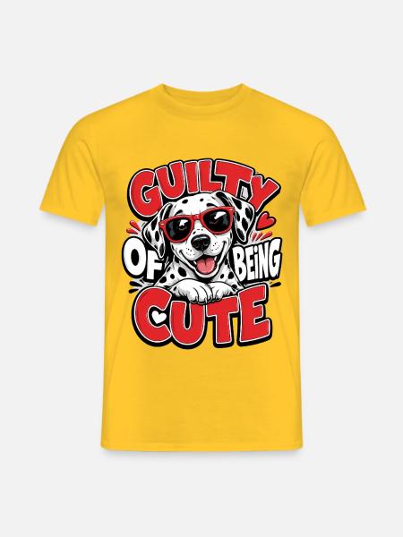 Dalmatiner - Männer T-Shirt - Gelb