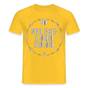 Abschied Pflegefachfrau - Männer T-Shirt - Gelb - Vorne - AI Model Male 178 dark (178cm)