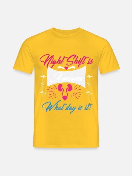 Urologie-Krankenschwester, Pflegekraft - Männer T-Shirt - Gelb