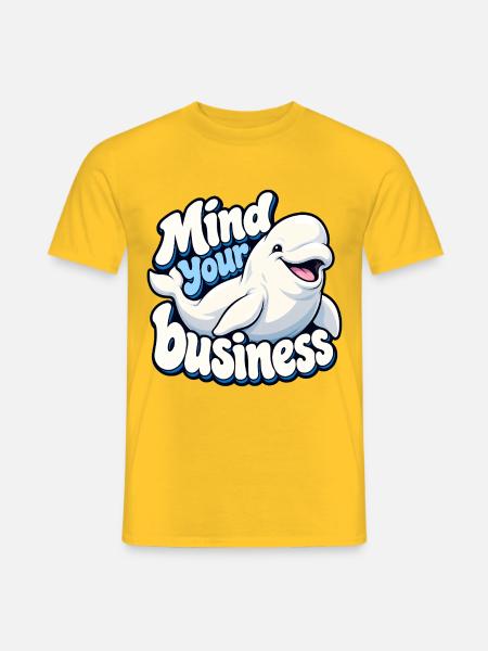 Milchwal - Männer T-Shirt - Gelb