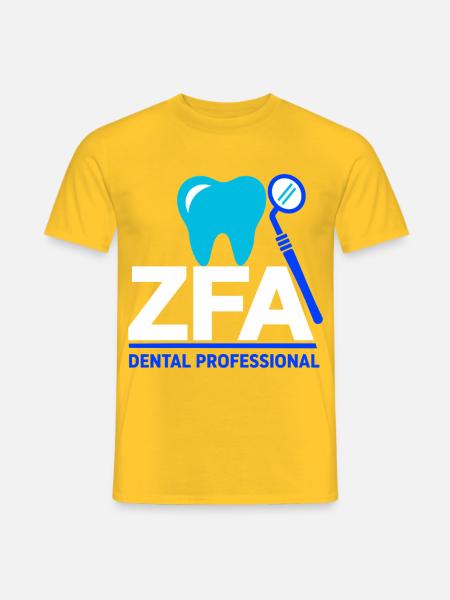 ZFA Dental Professional – Zahnmedizin Beruf - Männer T-Shirt - Gelb