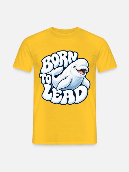 Milchwal - Männer T-Shirt - Gelb