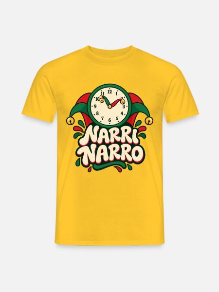 Narri Narro Fasnet 11:11 T-Shirt - Männer T-Shirt - Gelb