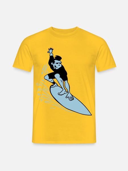 Surf - T-shirt homme - jaune