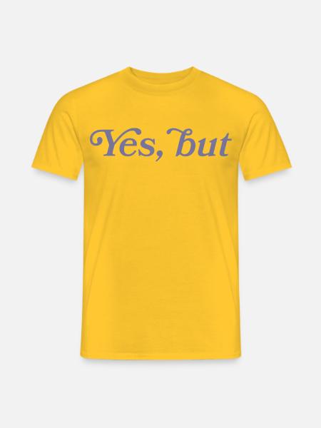 Ja, aber... - T-shirt homme - jaune