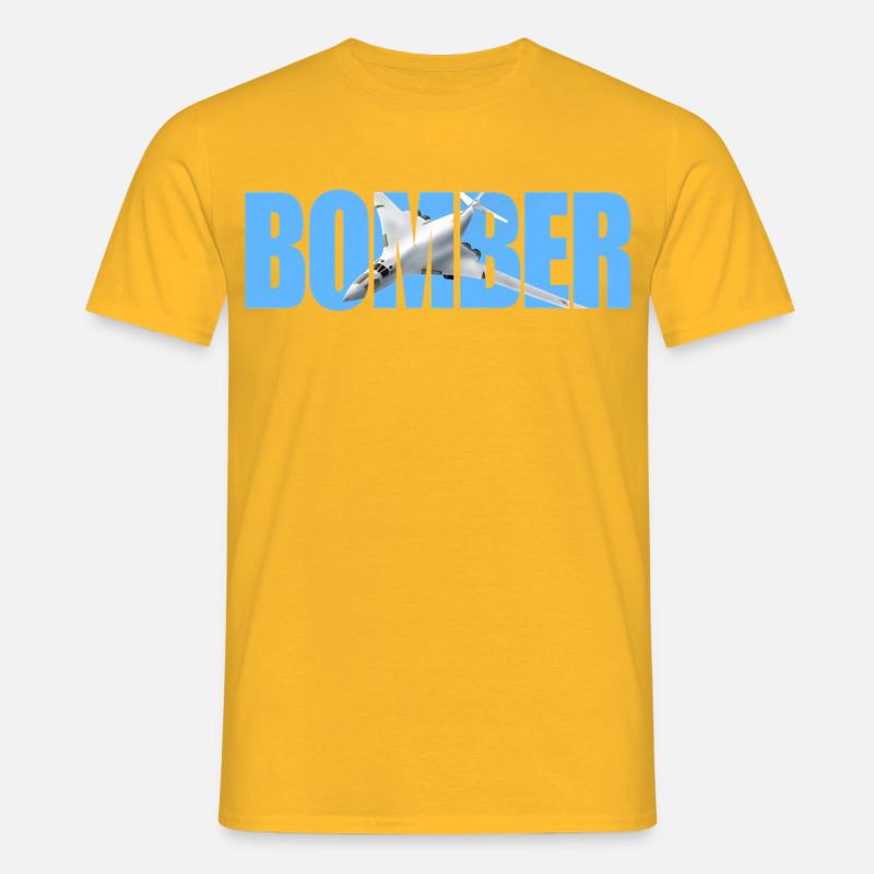 Bomber Tu-160 - Men's T-Shirt - yellow