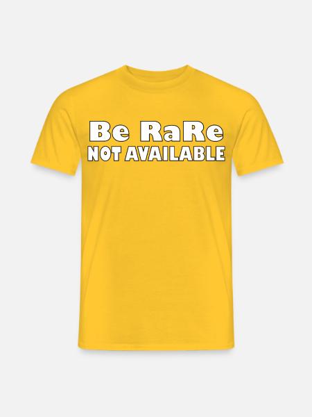 BeRARE - Männer T-Shirt - Gelb