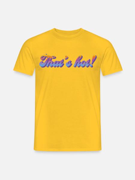 That's hot! – Retro Gradient Style - Men's T-Shirt - yellow