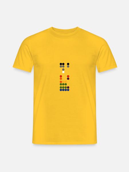 Kreis-XY-Alben - Männer T-Shirt - Gelb