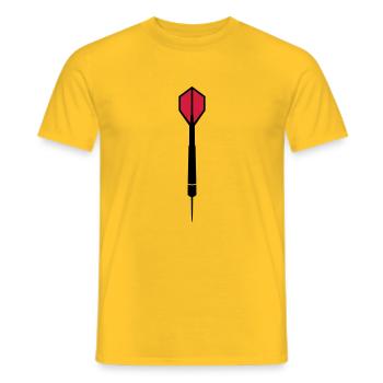 Dart - T-shirt homme - jaune - Devant - AI Model Male 178 dark (178cm)