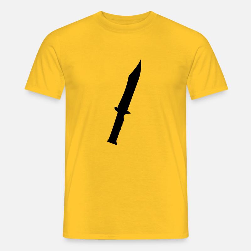 Messer 2 - Männer T-Shirt - Gelb