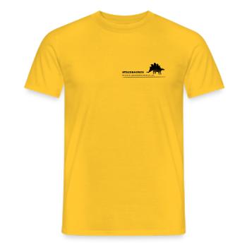 Stegosaurus 1.1 - Männer T-Shirt - Gelb - Vorne - AI Model Male 178 dark (178cm)
