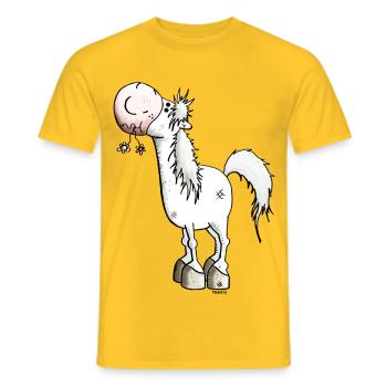 Cheval De Rêve - Chevaux - Poney - T-shirt homme - jaune - Devant - AI Model Male 178 dark (178cm)