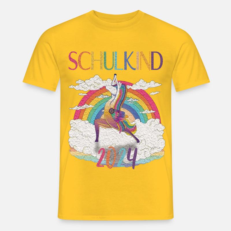 Schulkind 2024 - Next Level - Männer T-Shirt - Gelb