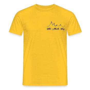 Wild Atlantic Way, Ireland - Men's T-Shirt - yellow - Front - AI Model Male 178 dark (178cm)