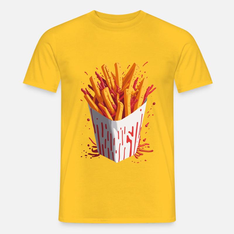 Explosive Chips - Männer T-Shirt - Gelb