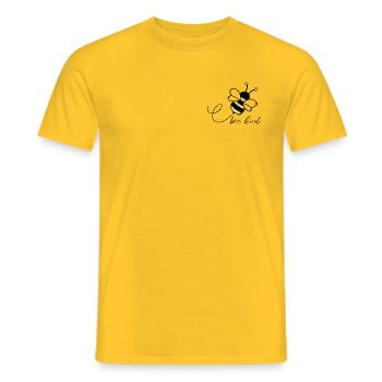 Bee kind - Männer T-Shirt - Gelb - Vorne - AI Model Male 178 dark (178cm)