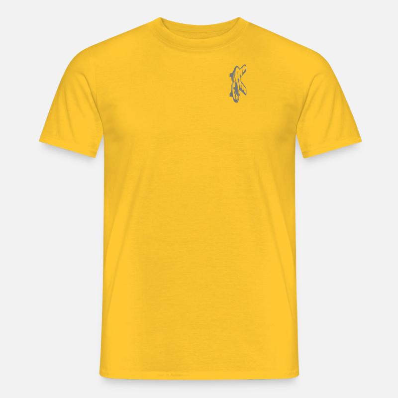 biker wave - Männer T-Shirt - Gelb