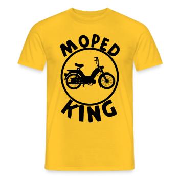 Moped König - Männer T-Shirt - Gelb - Vorne - AI Model Male 178 dark (178cm)