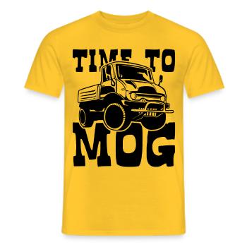 Time for MOG - Universal Vehicle Fan - Men's T-Shirt - yellow - Front - AI Model Male 178 dark (178cm)