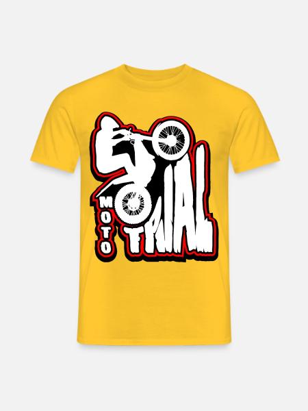 Riders of Moto Trial - Men's T-Shirt - yellow