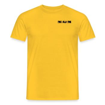 Bis zum Ende (JUVE) - Männer T-Shirt - Gelb - Vorne - AI Model Male 178 dark (178cm)