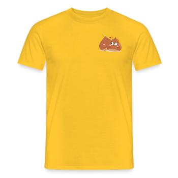 braun verliebt - Männer T-Shirt - Gelb - Vorne - AI Model Male 178 dark (178cm)