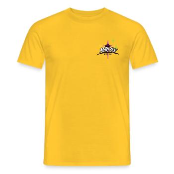 Elite Starburst Logo - Men's T-Shirt - yellow - Front - AI Model Male 178 dark (178cm)