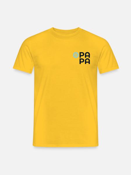 Baby Opa Papa - Männer T-Shirt - Gelb