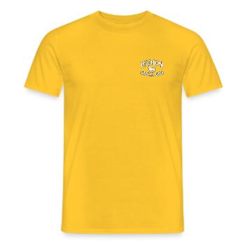 Bichon Social Club - Männer T-Shirt - Gelb - Vorne - AI Model Male 178 dark (178cm)