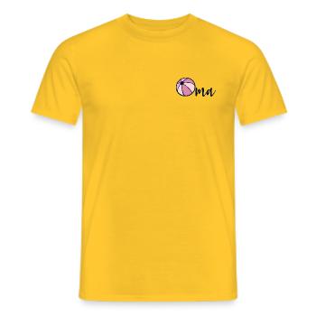 Grand-mère de water-polo - T-shirt homme - jaune - Devant - AI Model Male 178 dark (178cm)