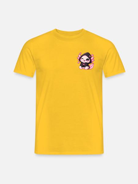 Hoodie-Lotl - Männer T-Shirt - Gelb