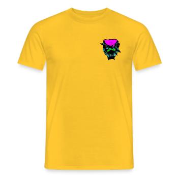 Dont stick your ostrich head in the sand - Men's T-Shirt - yellow - Front - AI Model Male 178 dark (178cm)