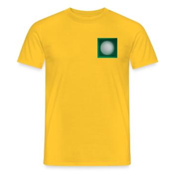 Snooker ball - Men's T-Shirt - yellow - Front - AI Model Male 178 dark (178cm)