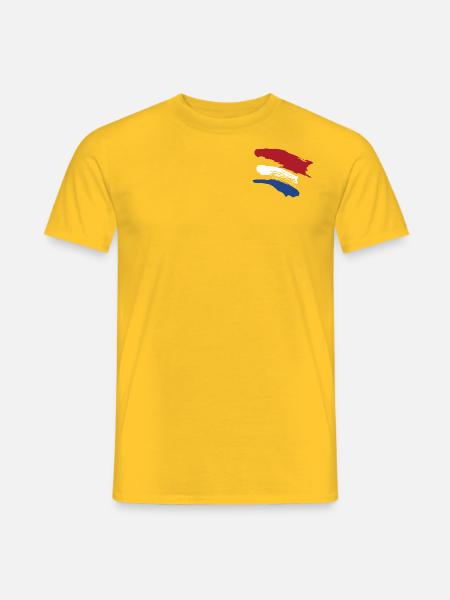 Netherlands Style Flag - Men's T-Shirt - yellow