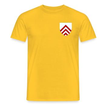 Wappen von Perche - Männer T-Shirt - Gelb - Vorne - AI Model Male 178 dark (178cm)