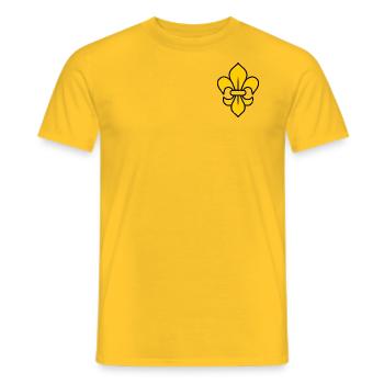 Lily Yellow - Men's T-Shirt - yellow - Front - AI Model Male 178 dark (178cm)