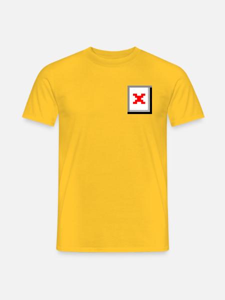 Missing Image – File Not Found - Men's T-Shirt - yellow