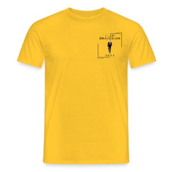 Team Bräutigam Junggesellenabschieds T-Shirt. - Männer T-Shirt - Gelb - Vorne - AI Model Male 178 dark (178cm)