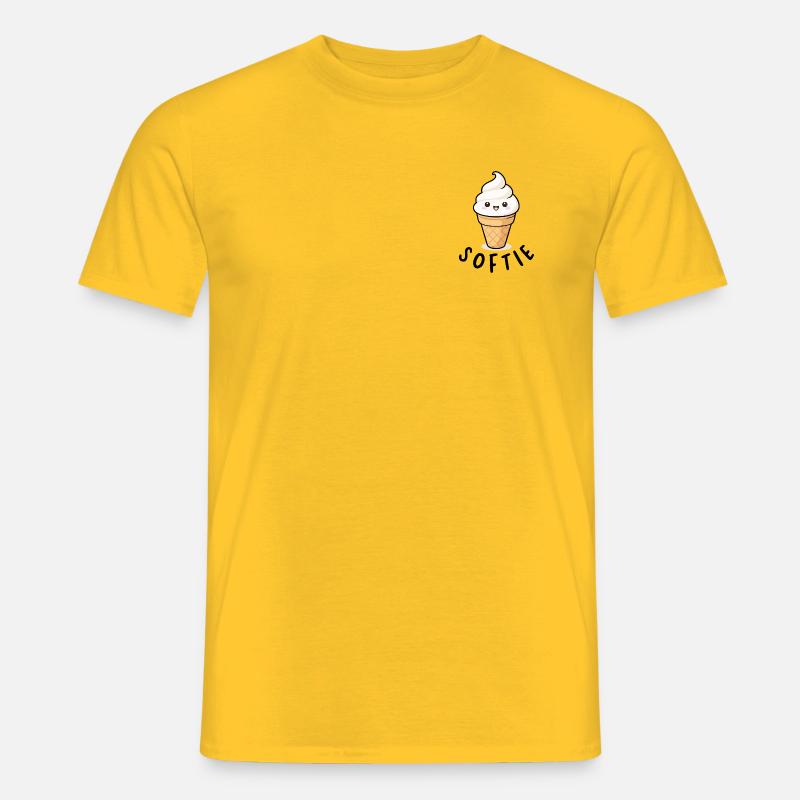 Softie Softeis Lover Eiscreme Icon Geschenk - T-shirt homme - jaune