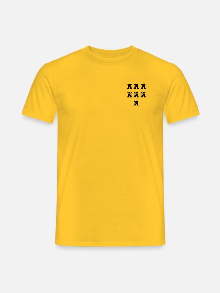Sieben Burgen 331 s/w - Siebenbürgen einfarbig - Männer T-Shirt - Gelb