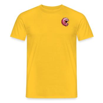 Donut screaming - Men's T-Shirt - yellow - Front - AI Model Male 178 dark (178cm)