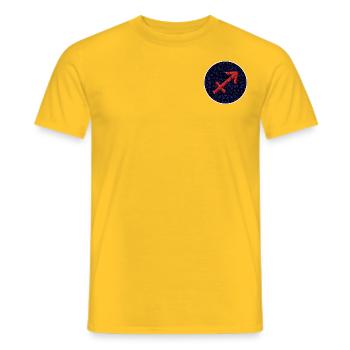 Saggitarius - Männer T-Shirt - Gelb - Vorne - AI Model Male 178 dark (178cm)