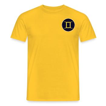 Gemini - Men's T-Shirt - yellow - Front - AI Model Male 178 dark (178cm)