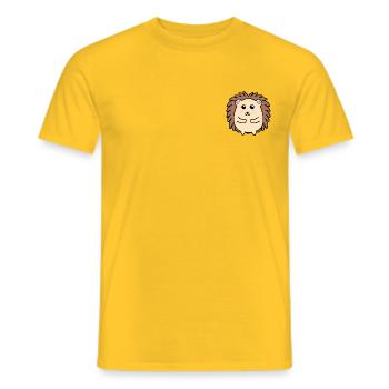 Zeppi le hérisson - T-shirt homme - jaune - Devant - AI Model Male 178 dark (178cm)