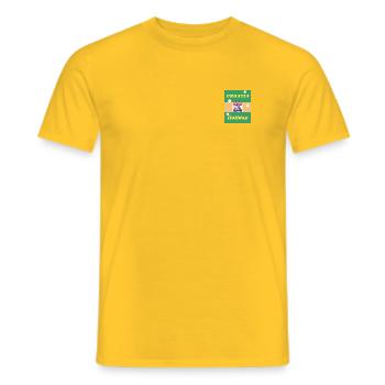croatia holiday - Männer T-Shirt - Gelb - Vorne - AI Model Male 178 dark (178cm)
