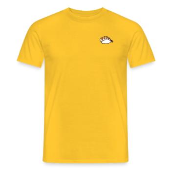 Sushi Nigiri Garnelen - Männer T-Shirt - Gelb - Vorne - AI Model Male 178 dark (178cm)