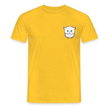 Salomon le hibou - T-shirt homme - jaune - Devant - AI Model Male 178 dark (178cm)