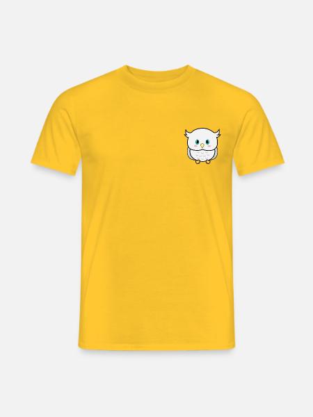 solomon the owl - Men's T-Shirt - yellow