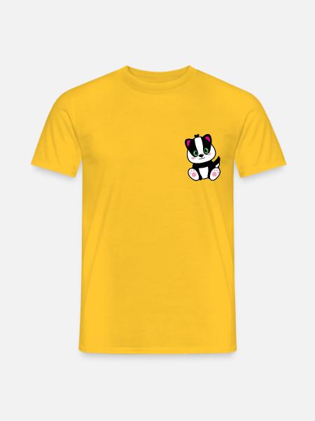 Bowie der Dachs - Männer T-Shirt - Gelb
